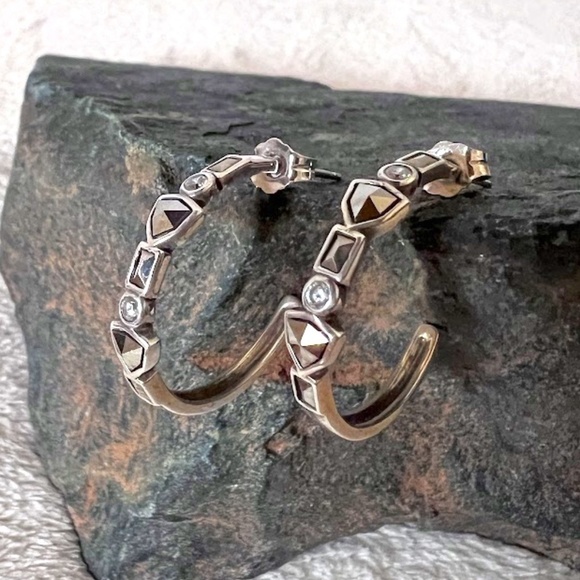 Judith Jack Jewelry - 🎉H.P. Judith Jack Sterling Hoops